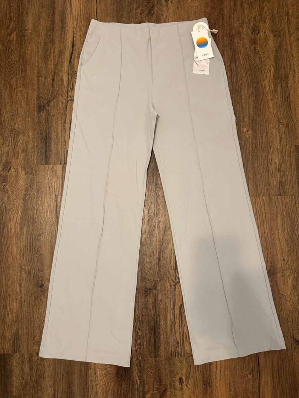 Vuori Meta Wide Leg Pants Gray Vapor Size Medium NWT